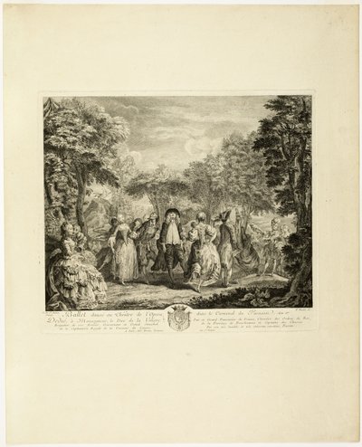 Karnevalen i Parnassus av Pierre François Basan