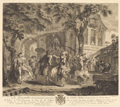 Krogen av Pierre François Basan after Gabriel Jacques de Saint Aubin