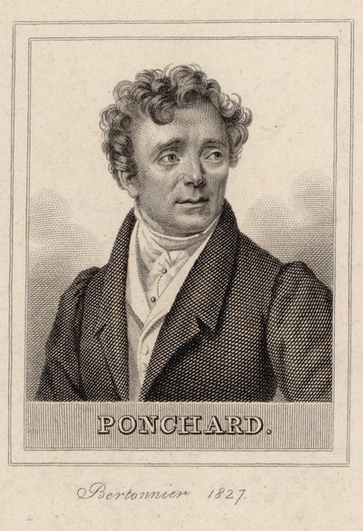Porträtt av operasångaren Louis Antoine Eléonore Ponchard 1787-1866, 1827. av Pierre François Bertonnier