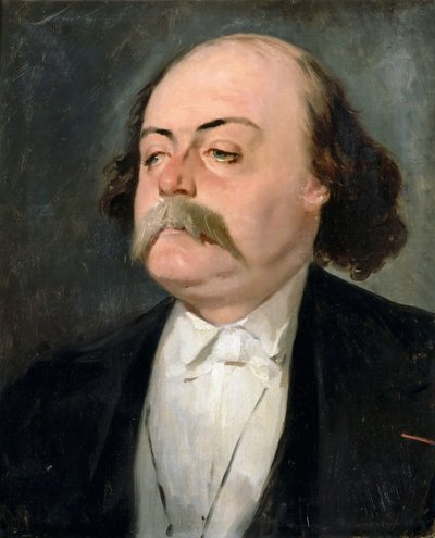Porträtt av Gustave Flaubert 1821-1880 av Pierre François Eugène Giraud