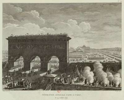 Allmänna federationen hölls i Paris den 14 juli 1790 av Pierre Gabriel Berthault
