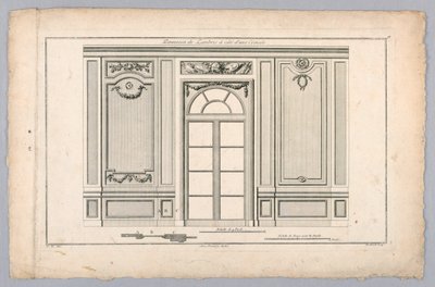 Vägginteriör Med Dörr av Pierre Gabriel Berthault