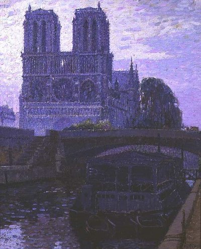 Notre Dame, Paris (olja på duk) av Pierre Gaston Rigaud
