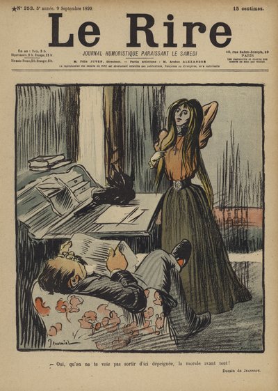 Illustration för Le Rire av Pierre Georges Jeanniot