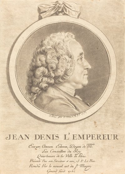 John Denis kejsaren av Pierre Gonord after Charles Nicolas Cochin II