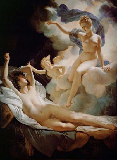 Iris och Morphee (olja på duk) av Pierre Guérin