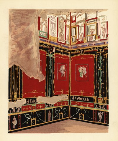 Exedra i Vettiihuset, Pompeji av Pierre Gusman