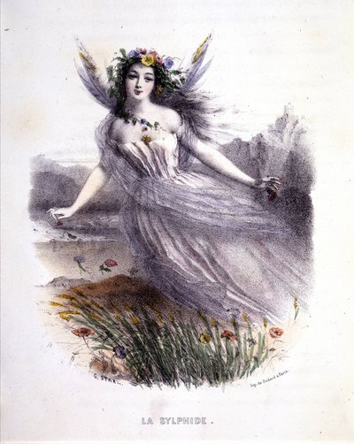 Fairy: La sylphide - i "Mythological women", av Mery och Foelix, ill. av G. Staal, red. av Gouet av Pierre Gustave Eugene Staal
