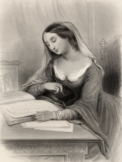 Heloise (1101-60) illustration från 