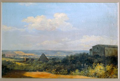 Cestius-pyramiden i Rom - Cestius-pyramiden i Rom. Papper på kartong ... av Pierre Henri de Valenciennes