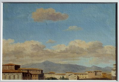 Sky study vid Quirinal (Rom). Målning av Pierre Henri De Valenciennes (1750-1819) av Pierre Henri de Valenciennes