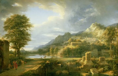 Den gamla staden Agrigentum, 1787 av Pierre Henri de Valenciennes