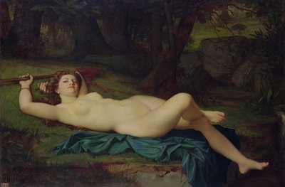 Bacchante, 1864 av Pierre Honore Hugrel