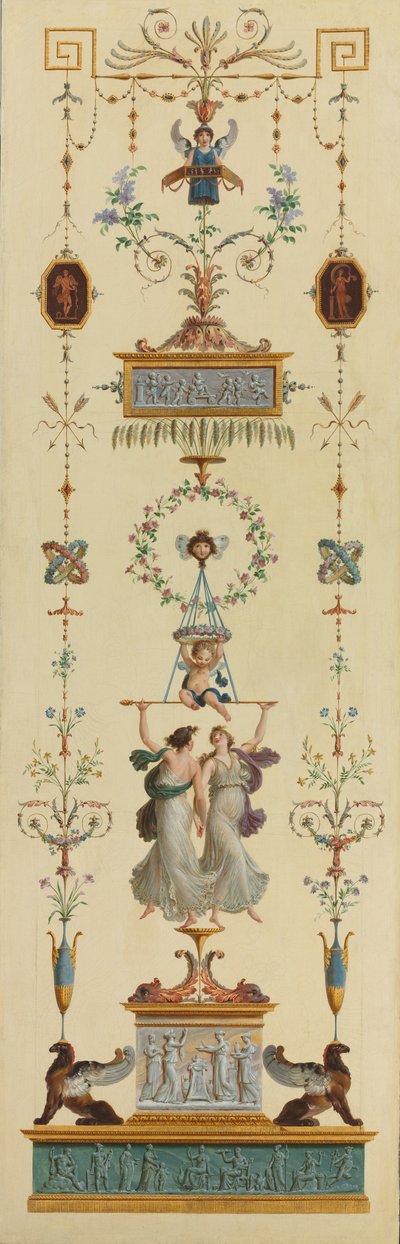 Dekorativ panel av Pierre II Rousseau