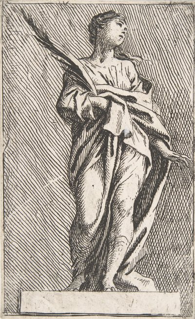 Stående kvinnlig figur, ca. 1739-40., ca. 1739-40. av Pierre Ignace Parrocel