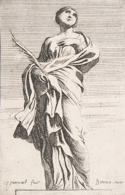 Stående kvinnlig figur, ca. 1739-40., ca. 1739-40. av Pierre Ignace Parrocel