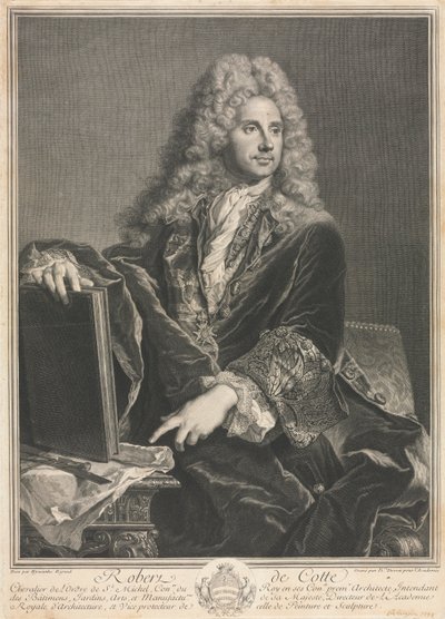 Robert de Cotte. av Pierre Imbert Drevet
