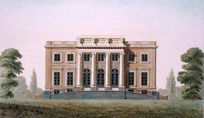 Chateau of Wannegem nära Oudenaarde, från "Val av de mest anmärkningsvärda monumenten, byggnaderna och husen i kungariket Nederländerna" av Pierre Jacques Goetghebuer, publicerad 1827 (akvatint) (se även 189235) av Pierre Jacques Goetghebuer