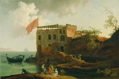 Utsikt över Gaiola, ca 1770-90 av Pierre Jacques Volaire