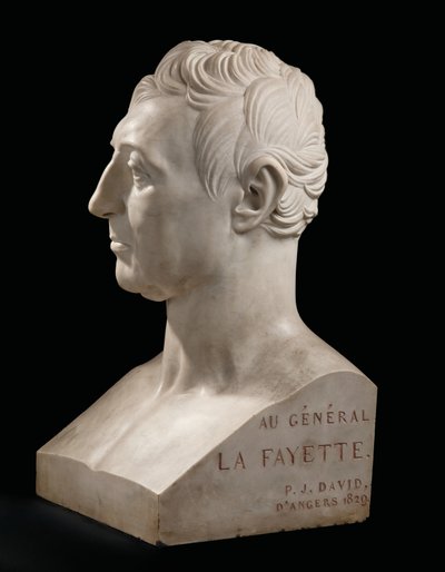 Byst av Marie-Joseph-Gilbert du Motier, Marquis de La Fayette av Pierre Jean David dAngers