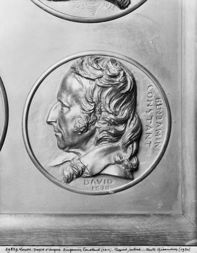 Henri Benjamin Constant de Rebecque, 1830 (brons) av Pierre Jean David d