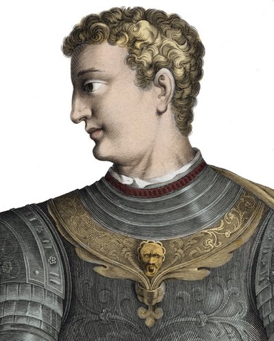 Caligula (Caius Caesar Germanicus) (12-41), romersk kejsare - Caius Caesar Germanicus dit Caligula (12-41), romersk kejsare - Gravyr av Pierre Jean Mariette av Pierre Jean Mariette