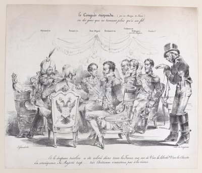 Den avstängda kongressen, ca. 1829. av Pierre Langlumé