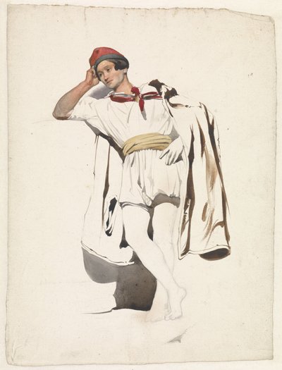 stående ung man av Pierre Louis Dubourcq