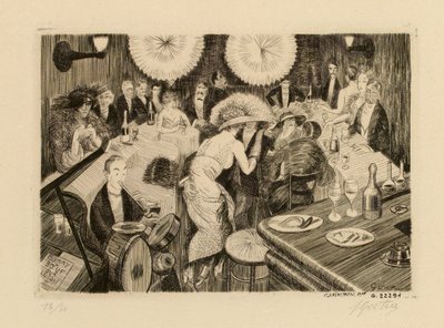 Baren på Le Boeuf på taket av Pierre Louis Gatier