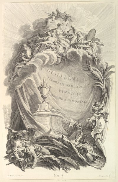 Frontispice till William III:s grav Frontispice till William I:s grav..., ca. 1736. av Pierre Louis de Surugue
