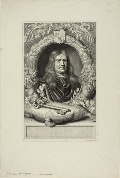 Porträtt av en man av Pierre Louis van Schuppen