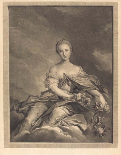 Flore en son spak av Pierre Maleuvre after Jean Marc Nattier