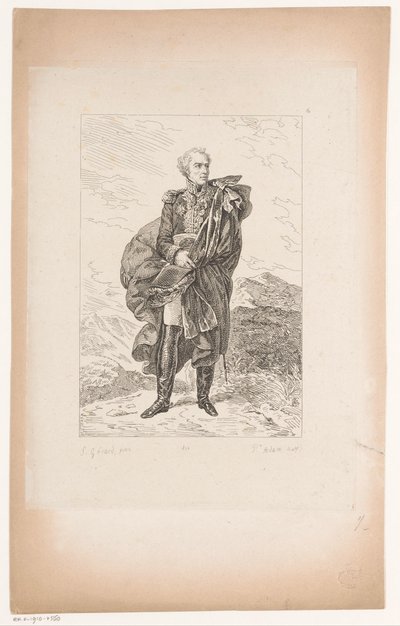 Porträtt av general Maximilien Sébastien Foy Samling av historiska porträtt av baron Gérard (serietitel) Samling av porträtt Historiques de Mr. le Baron Gerard (serietitel) av Pierre Michel Adam