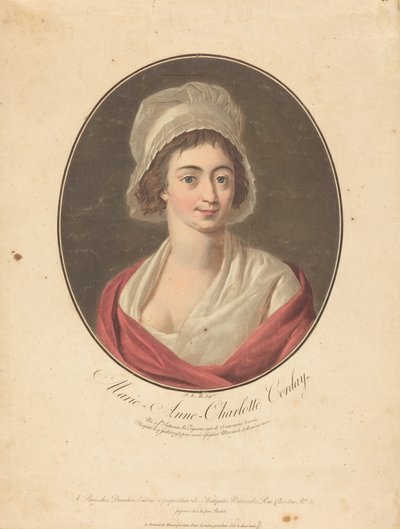 Charlotte Corday. av Pierre Michel Alix