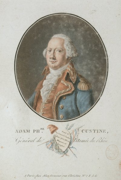 Greve Adam Philippe de Custine 1740-1793, 1793. av Pierre Michel Alix