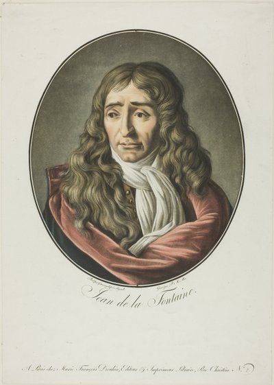 Jean de La Fontaine av Pierre Michel Alix