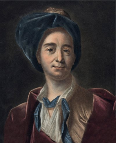 Porträtt av Bernard Le Bouyer (Le Bovier) av Fontenelle (1657-1757), fransk författare. gravyr efter Pierre Michel Alix av Pierre Michel Alix