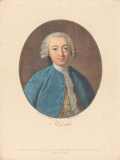 Helvetius av Pierre Michel Alix after Jean François Garnerey after Louis Michel Van Loo