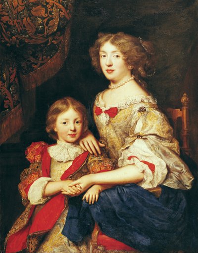 En kvinna och hennes son av Pierre Mignard