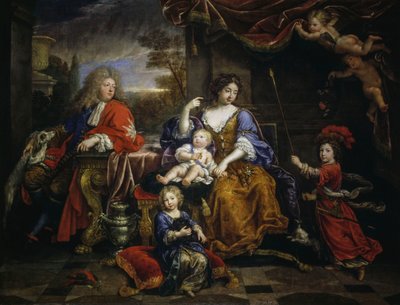 Frankrikes storfurste och hans familj av Pierre Mignard