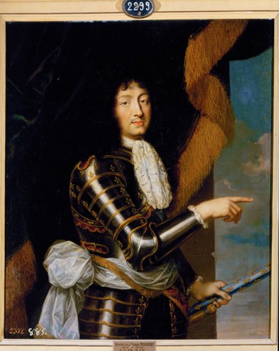 Ludvig XIV, kung av Frankrike (målning på duk) av Pierre Mignard