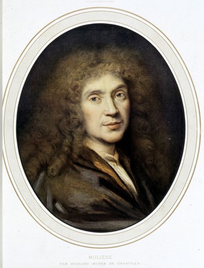 Molière av Mignard - Chantilly Museum av Pierre Mignard