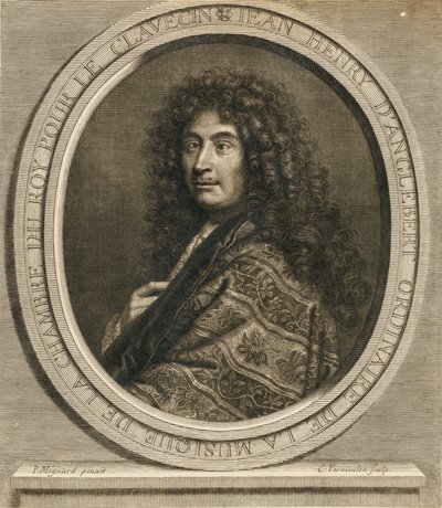 Porträtt av kompositören Jean-Henri dAnglebert 1629-1691, 1689 av Pierre Mignard
