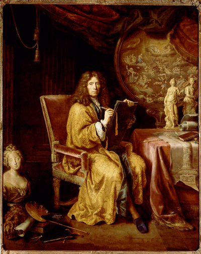 Självporträtt (olja på duk av Pierre Mignard