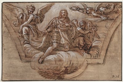 Utkast till takdekoration av Pierre Mignard