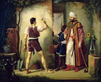 Fra Filippo Lippi (ca 1406-69) 1819 av Pierre Nolasque Bergeret