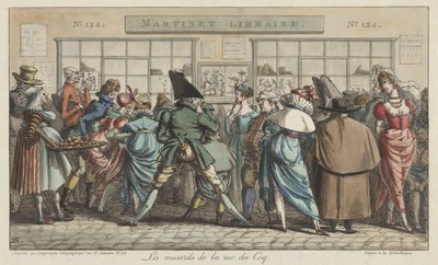 The Dawdlers av Rue du Coq av Pierre Nolasque Bergeret