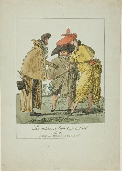 Tallrik två från The Supreme Current Fashion av Pierre Nolasque Bergeret