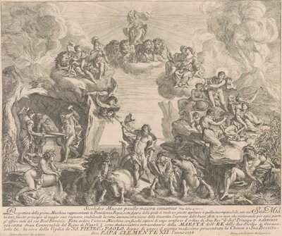 Prima Macchina för Kina 1738: Allegory of Regal Providence av Pierre Parrocel