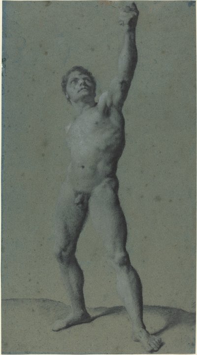 Manlig nakenstudie av Pierre Paul Prud